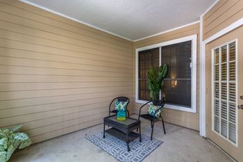 Private patios available